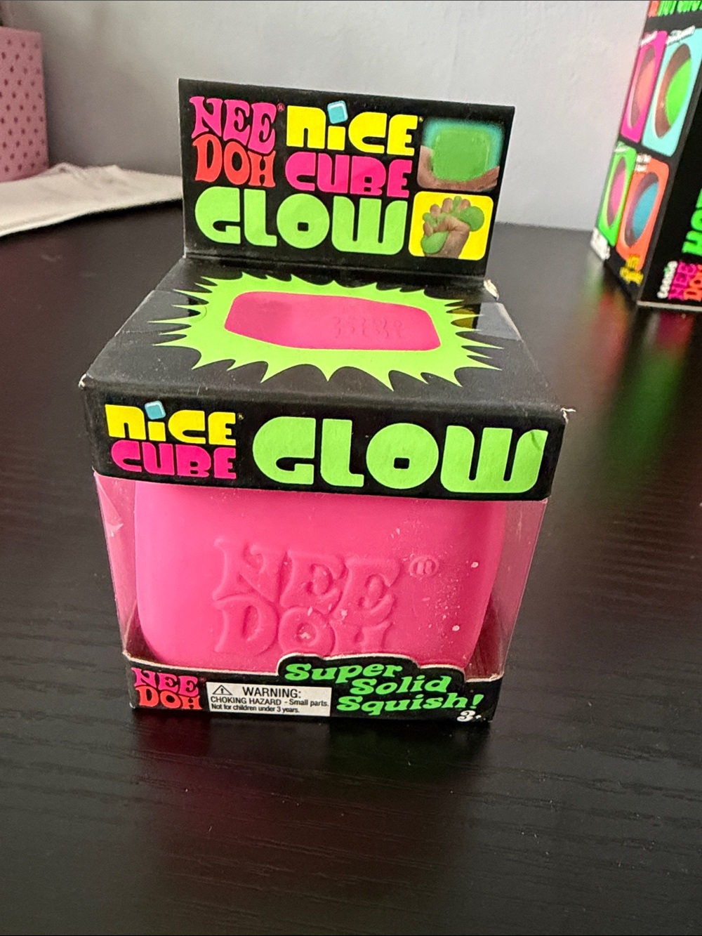 Schylling- NEEDOH nice cube- Glow PINK (NWT)